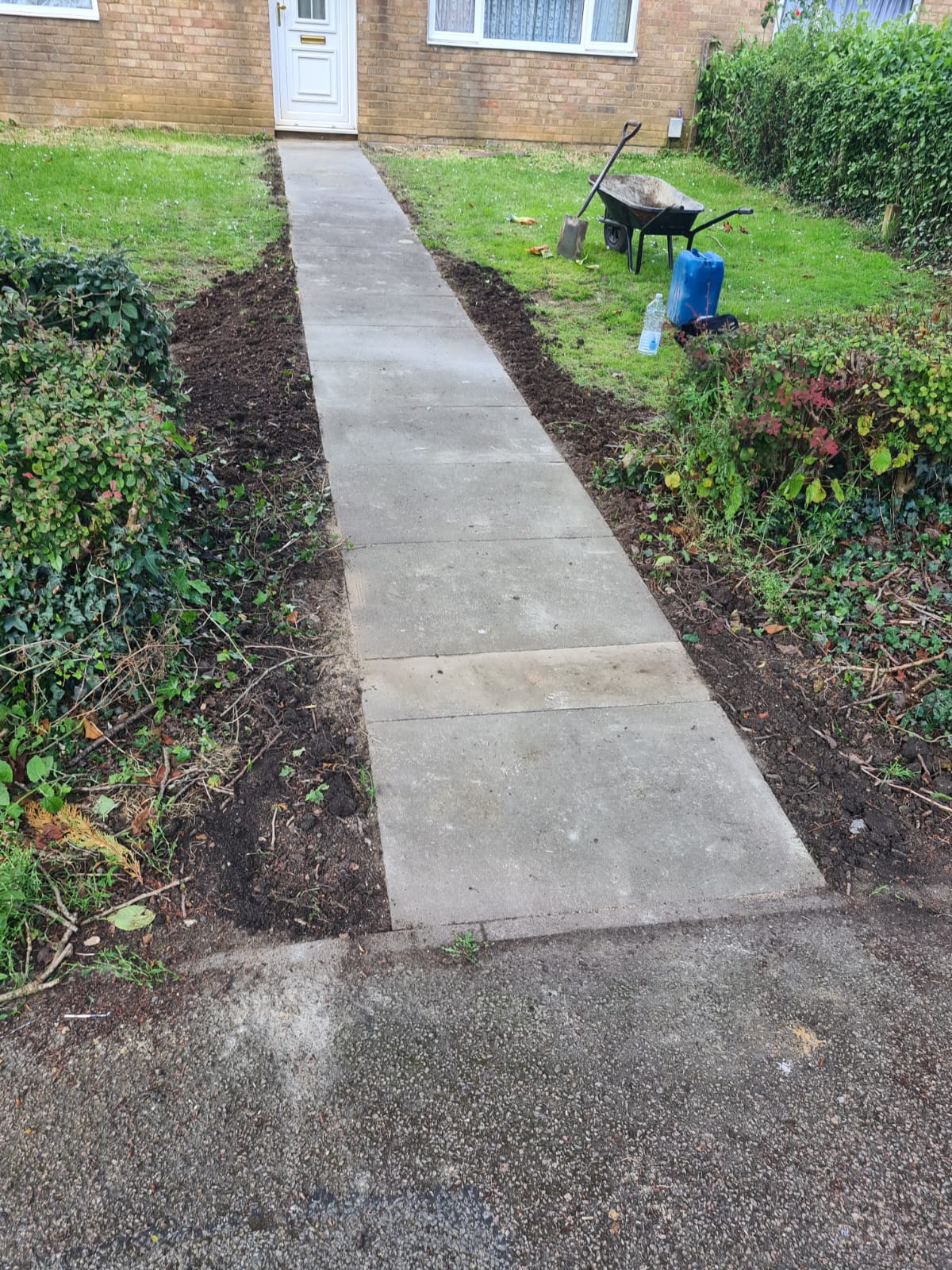 Woodland slab pathway