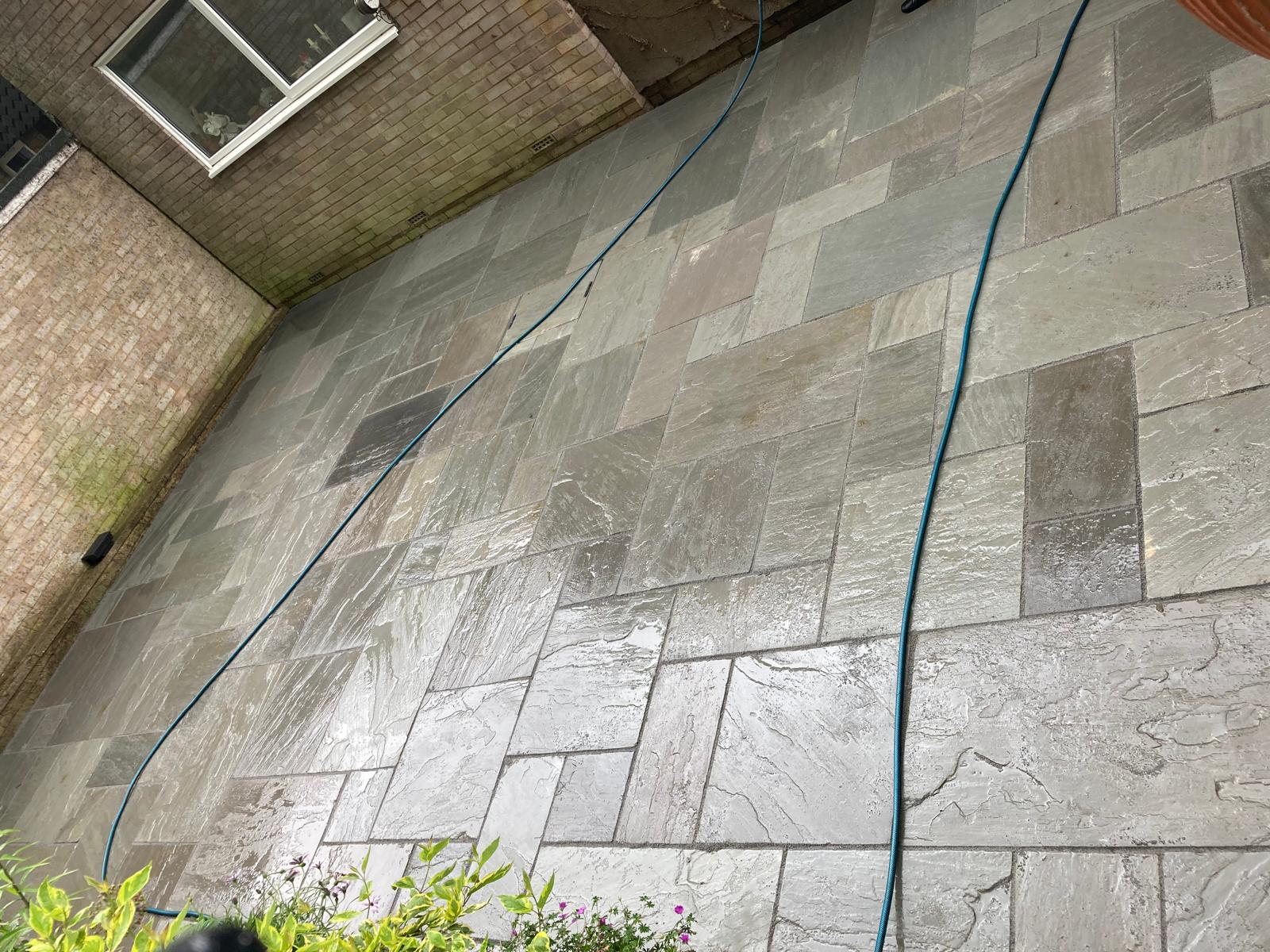 Natural stone courtyard