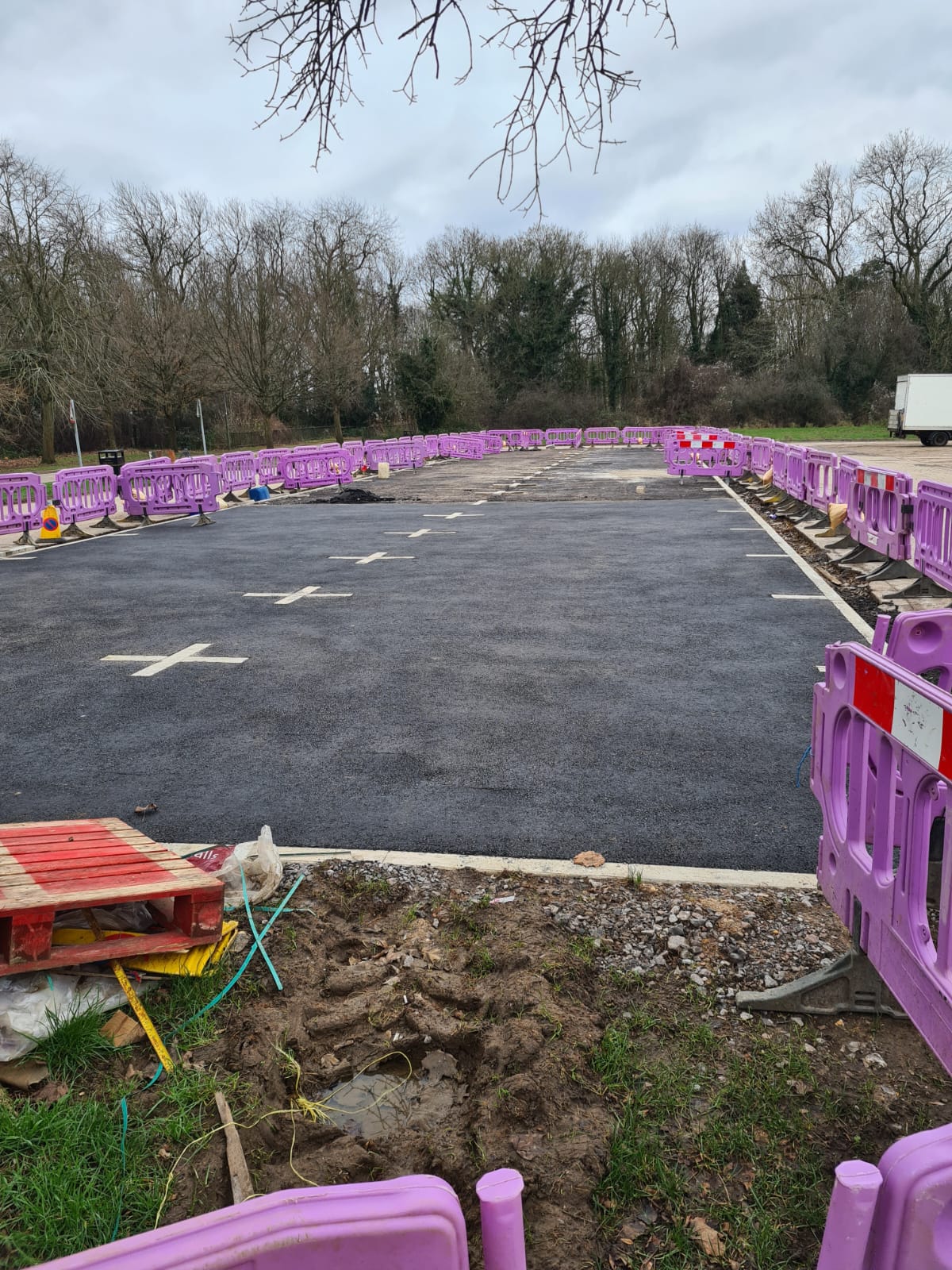 Large-scale surfacing